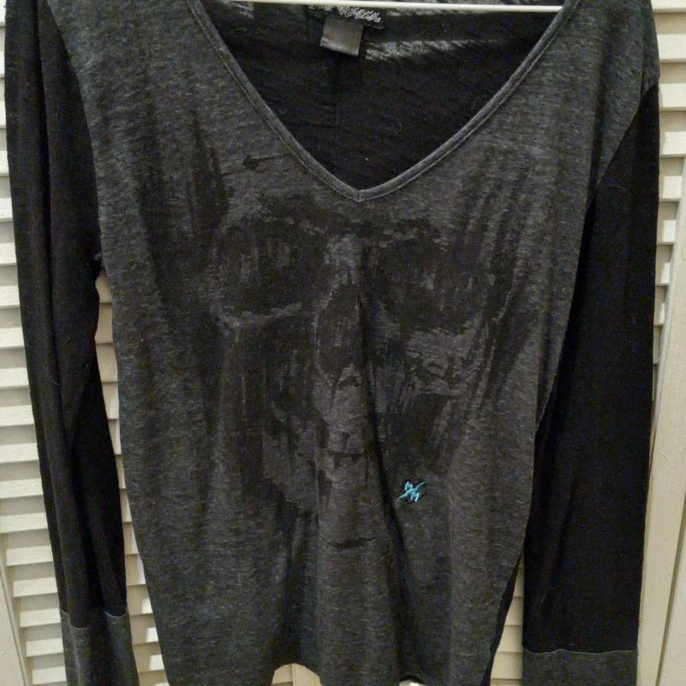 Metal Mulisha long sleeve skull shirt